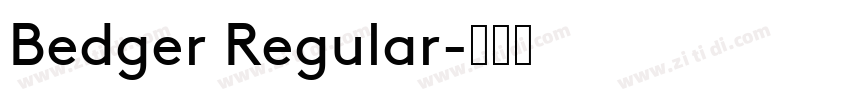 Bedger Regular字体转换